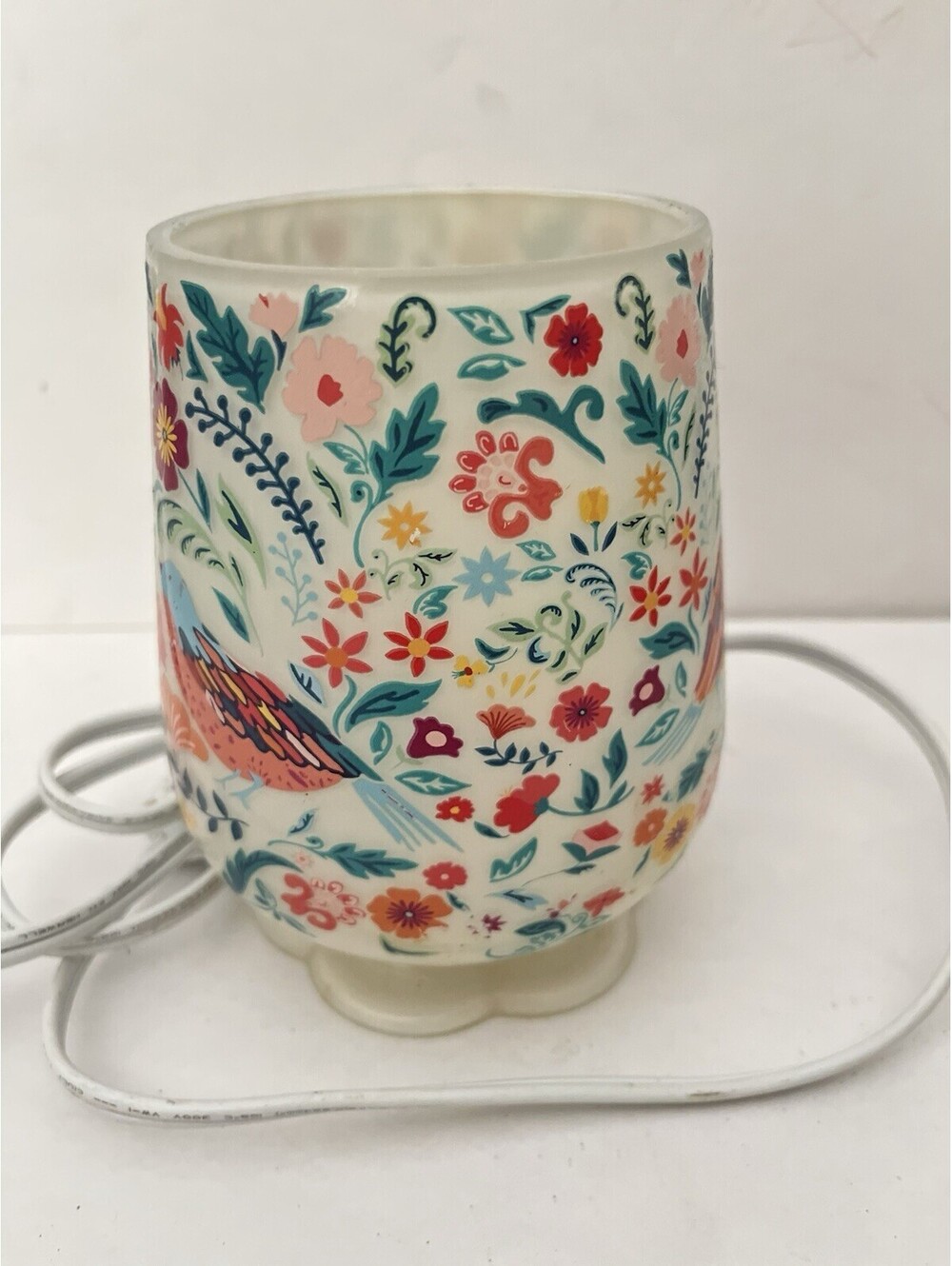 The Pioneer Woman Folky Bird Full Size Ceramic Fragrance Warmer Lamp No Bulb